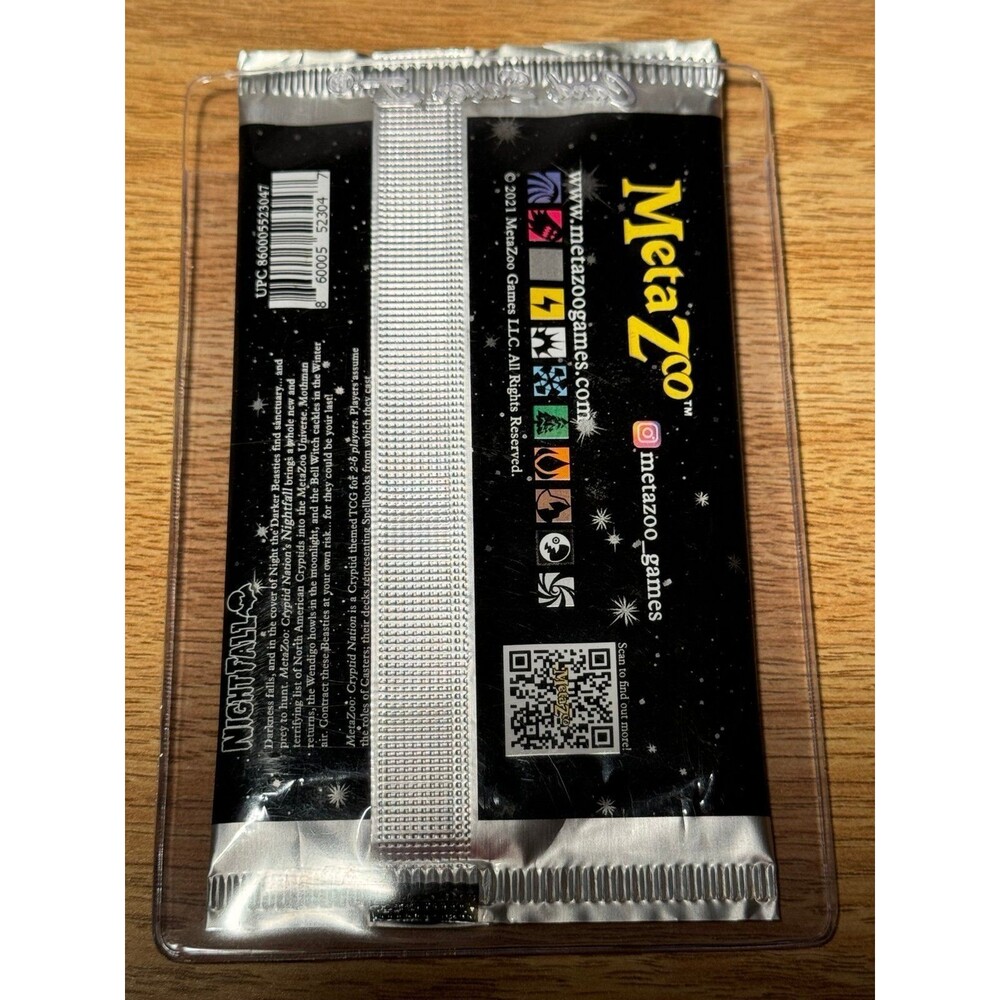 MetaZoo Nightfall 1st Edition 2021 Booster Pack Signed Andy Mourat‎ - Picture 6 of 6